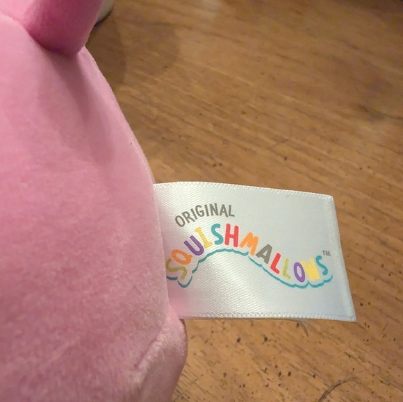 Squishmallow 8" Sager the Pink Dog - 2024 Valentine Squad - NWT Heart Eye - Picture 6 of 10
